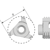 Schneidplatte C10 I 18 UN Vollprofil (Plattengröße 10mm) AMT7